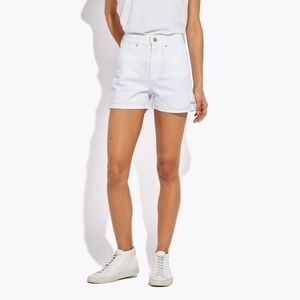 AYR White Denim Shorts